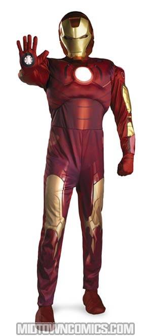 Iron Man Movie Super Deluxe Adult Mens Costume X-Large (42-46)