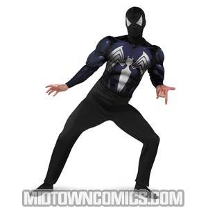 Spider-Man Black Suit Classic Muscle Chest Adult Mens Costume X-Large (42-46)