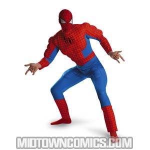 Spider-Man Deluxe Muscle Chest Adult Mens Costume X-Large (42-46)