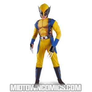Wolverine Yellow Classic Muscle Chest Child Costume Large (10-12)