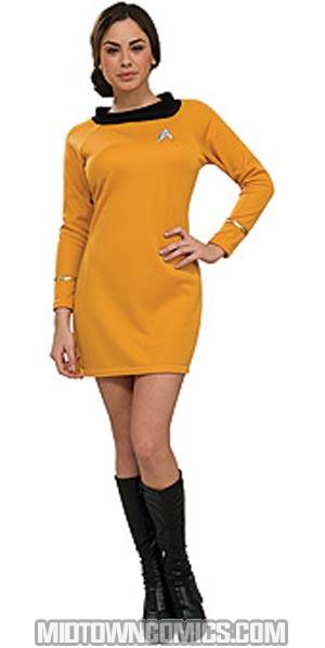 Star Trek Classic Deluxe Gold Womens Dress Small