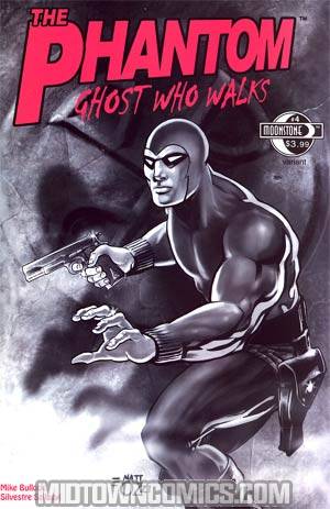 Phantom Ghost Who Walks Vol 2 #4 Black & White Cover