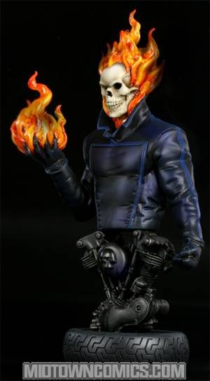 Ghost Rider Johnny Blaze Mini Bust By Bowen