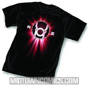 Red Lantern Symbol Rage T-Shirt Large