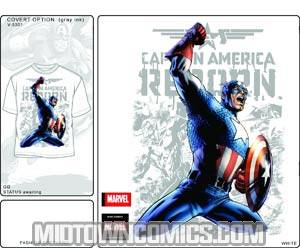 Captain America Reborn Covert Option White T-Shirt Large