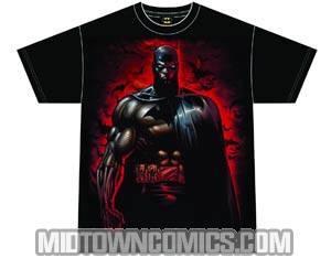 Batman Red Knight Black T-Shirt Large