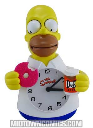 Simpsons Homer Simpson Moving Arms Wall Clock