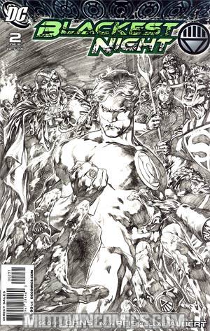 Blackest Night #2 Cover C Incentive Ivan Reis Sketch Variant Cover