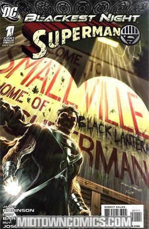 Blackest Night Superman #1 Cover A 1st Ptg Regular Eddy Barrows Cover