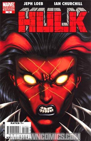 Hulk Vol 2 #14 Incentive Ed McGuinness Red She-Hulk Variant Cover