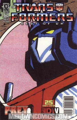 Transformers Best Of UK Prey #2 Incentive Retro Art Variant Cover