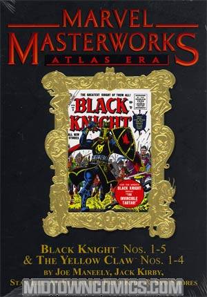 Marvel Masterworks Atlas Era Black Knight Yellow Claw Vol 1 HC Variant Dust Jacket