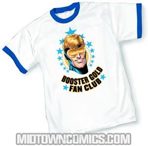 Booster Gold Fan Club By Dan Jurgens T-Shirt Large