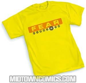 Fear Yellow Lantern T-Shirt Large