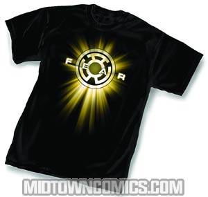 Yellow Lantern Symbol Fear T-Shirt Large