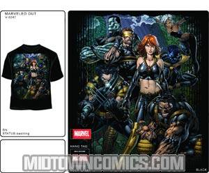 X-Men Marveled Out Black T-Shirt Large