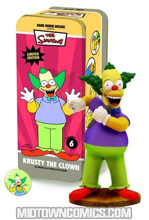 Simpsons Classic Character #6 Krusty The Clown Mini Statue