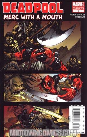 Deadpool Merc With A Mouth #2 2nd Ptg Variant Cover