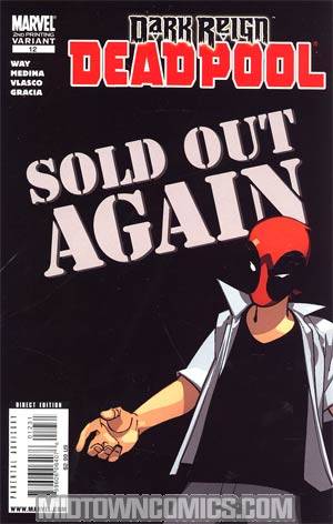 Deadpool Vol 3 #12 2nd Ptg Variant Cover (Dark Reign Tie-In)
