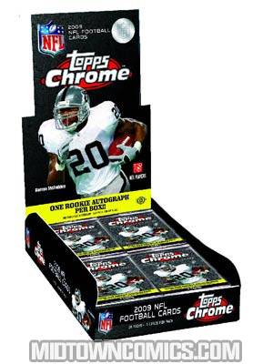 Topps 2009 Chrome NFL Trading Cards Pack