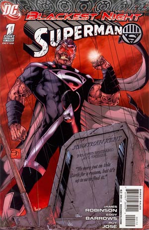 Blackest Night Superman #1 Cover C 2nd Ptg