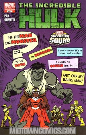 Incredible Hulk Vol 3 #602 Incentive Super Hero Squad Variant Cover