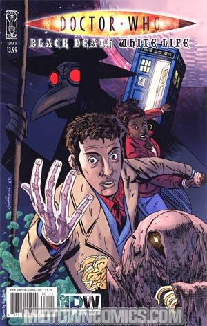 Doctor Who Black Death White Life Cover A Guy Davis Cover