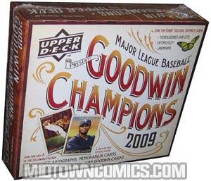 Upper Deck 2009 Goodwin Champions MLB Trading Cards Box