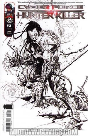 Cyberforce Hunter-Killer #2 Cover C Incentive Kenneth Rocafort Sketch Variant Cover