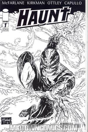 Haunt #1 Cover E Incentive Todd McFarlane Black & White Variant Cover