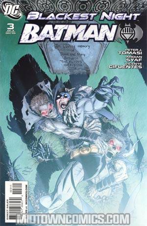 Blackest Night Batman #3 Cover A Regular Andy Kubert Cover