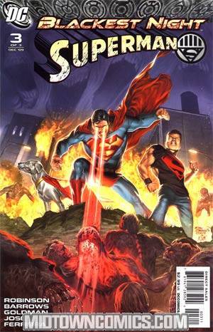 Blackest Night Superman #3 Cover A 1st Ptg Regular Eddy Barrows Cover