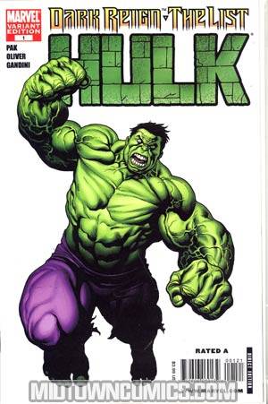 Dark Reign The List Part 5 Hulk Cover B Incentive Frank Cho Hero Variant Cover
