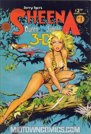 Sheena 3-D Special #1 Cover B Without Glasses