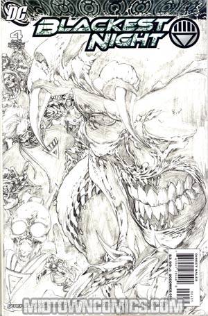 Blackest Night #4 Cover C Incentive Ivan Reis Sketch Variant Cover