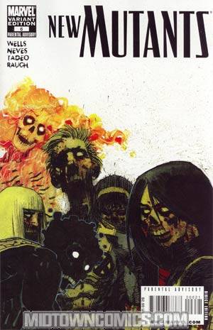 New Mutants Vol 3 #6 Incentive Zombie Variant Cover (X Necrosha Tie-In)