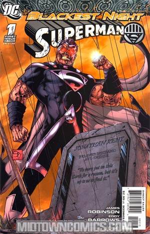 Blackest Night Superman #1 Cover D 3rd Ptg