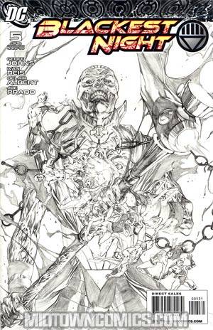 Blackest Night #5 Cover C Incentive Ivan Reis Sketch Cover