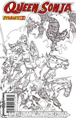 Queen Sonja #2 Cover D Incentive Mel Rubi Black & White Cover