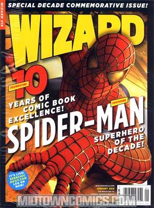 Wizard Comics Magazine #219 Gold Spider-Man Movie Cvr