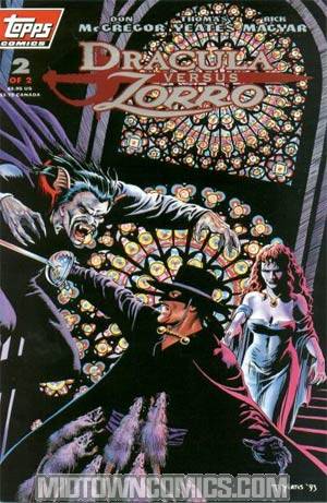 Dracula Versus Zorro (Topps) #2 Without Polybag