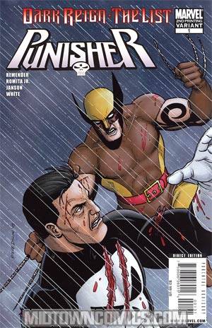Dark Reign The List Part 6 Punisher Cover C 2nd Ptg Steve Dillon Variant Cover
