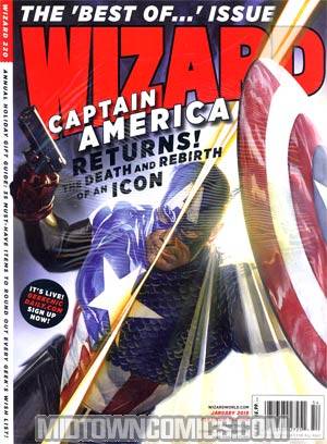 Wizard Comics Magazine #220 Platinum Alex Ross Capt America Cvr