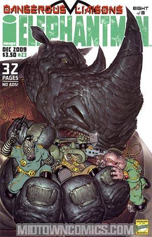 Elephantmen #23 Cover A Boo Cook Cover