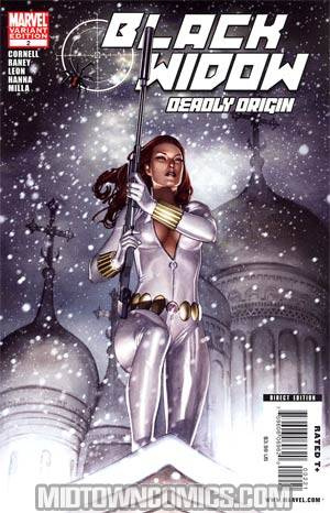 Black Widow Deadly Origin #2 Incentive Adi Granov White Costume Variant Cover