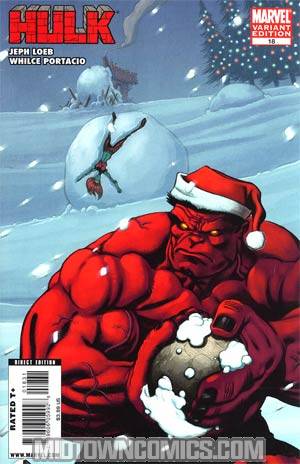 Hulk Vol 2 #18 Incentive Ed McGuinness Santa Variant Cover (Fall Of The Hulks Tie-In)