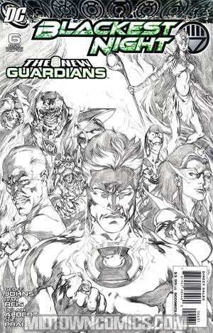 Blackest Night #6 Cover C Incentive Ivan Reis Sketch Cover