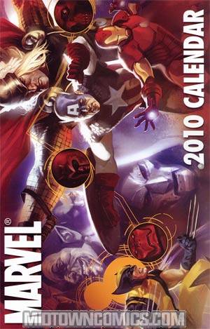 Marvel 2010 Calendar With Avengers ID Card