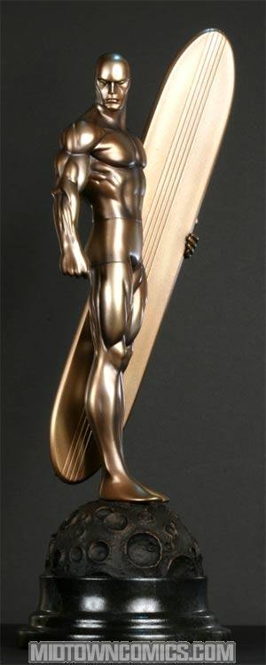 Silver Surfer Faux Bronze Statue By Bowen