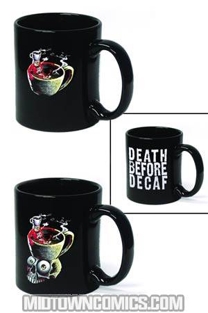 Too Much Coffee Man Death Before Decaf Animated Mug